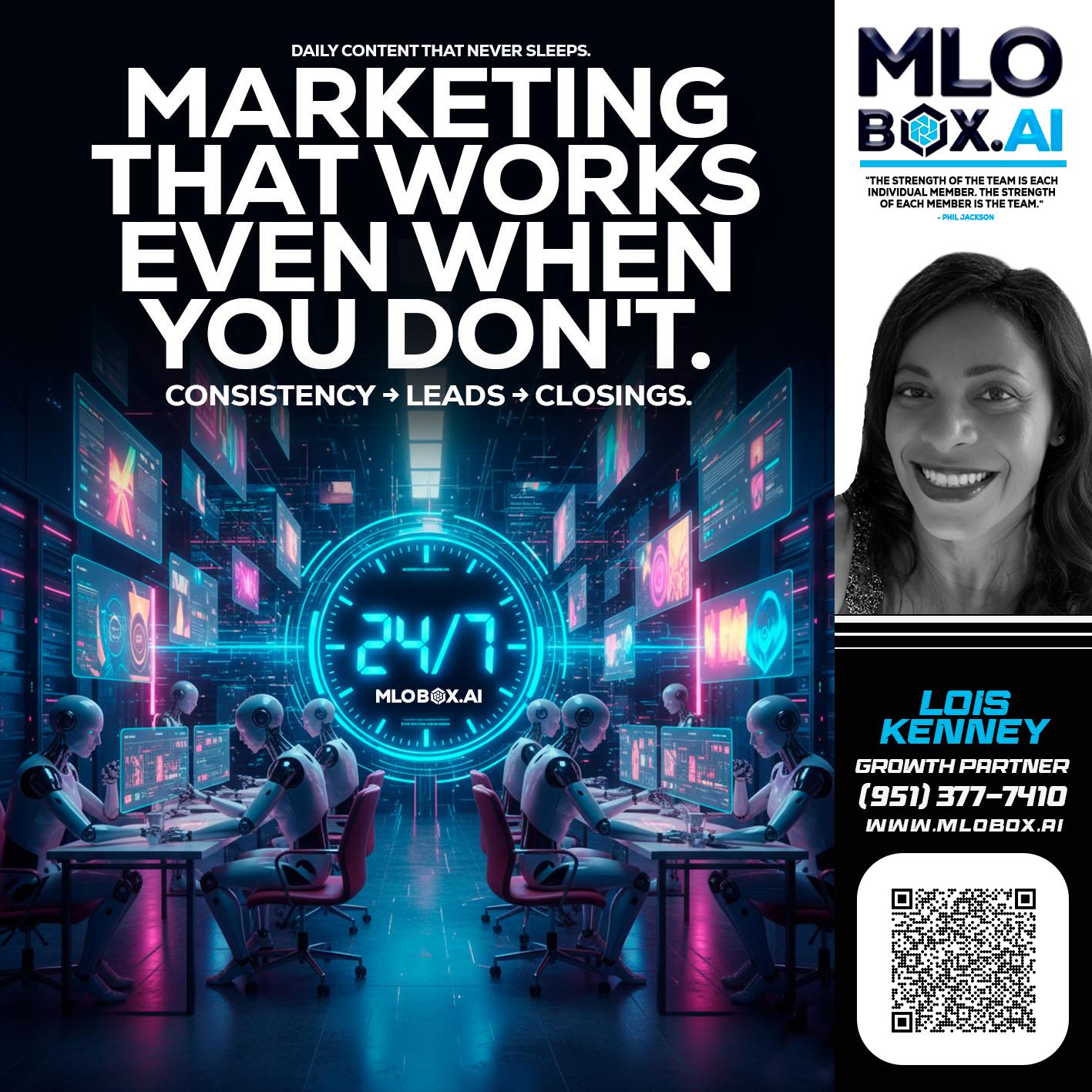MARKETING THAT WORKS - Lois Kenney -Mortgage Loan Officer