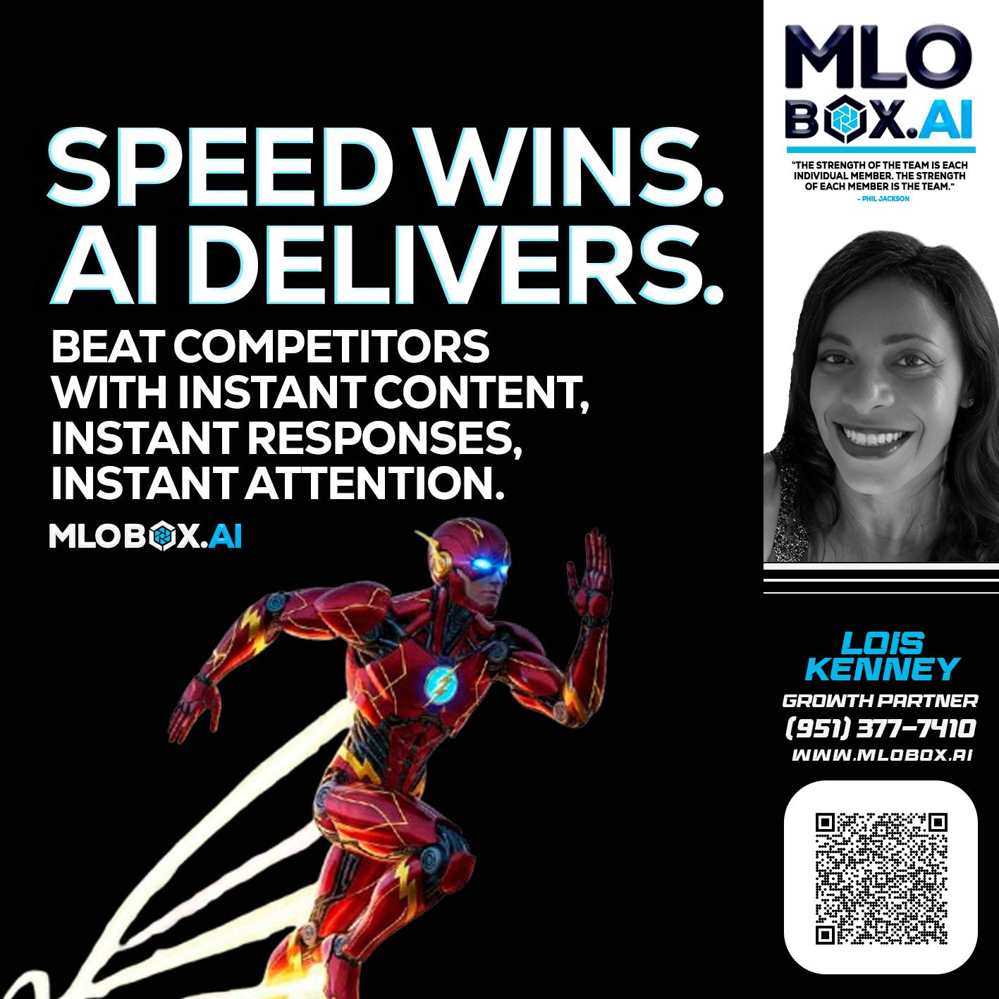 SPEED WINS - Lois Kenney -Mortgage Loan Officer