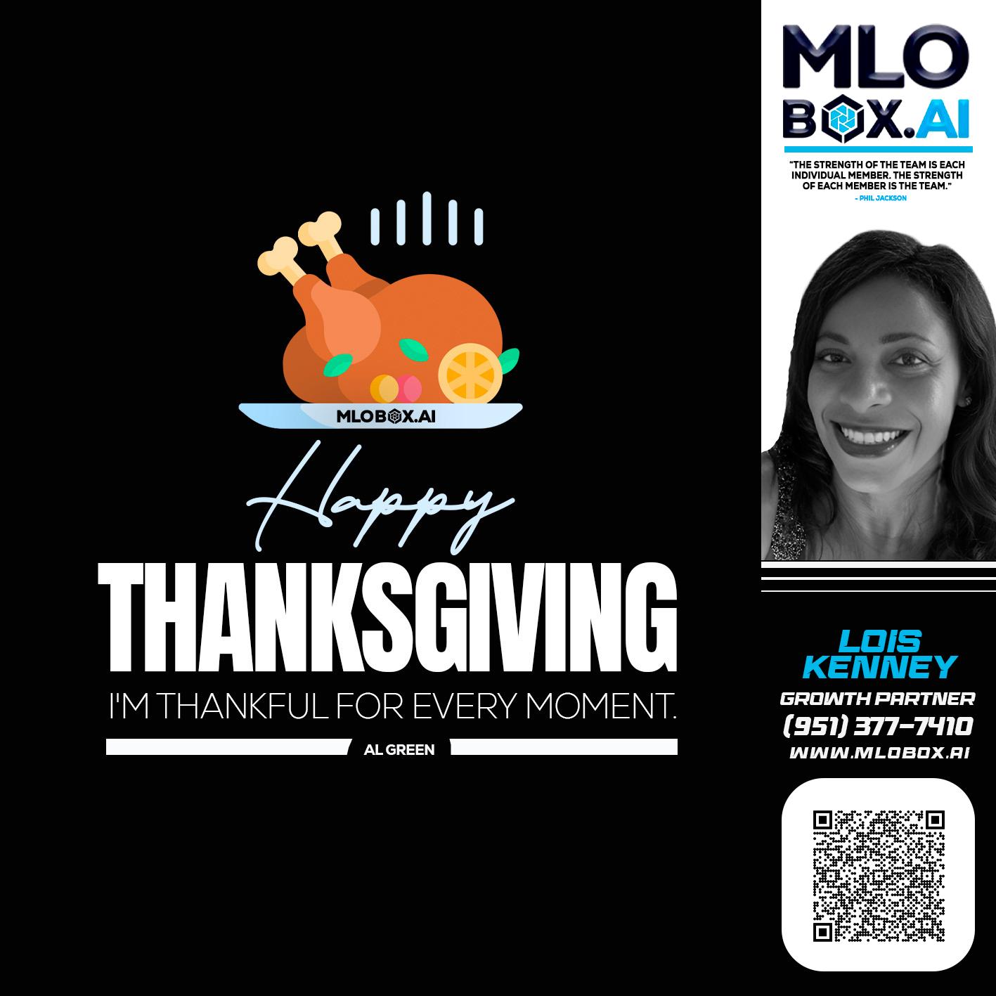 HAPPY THANKSGIVING - Lois Kenney -Mortgage Loan Officer