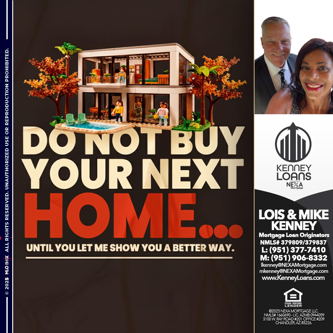 DO NOT - Lois Kenney -Mortgage Loan Officer